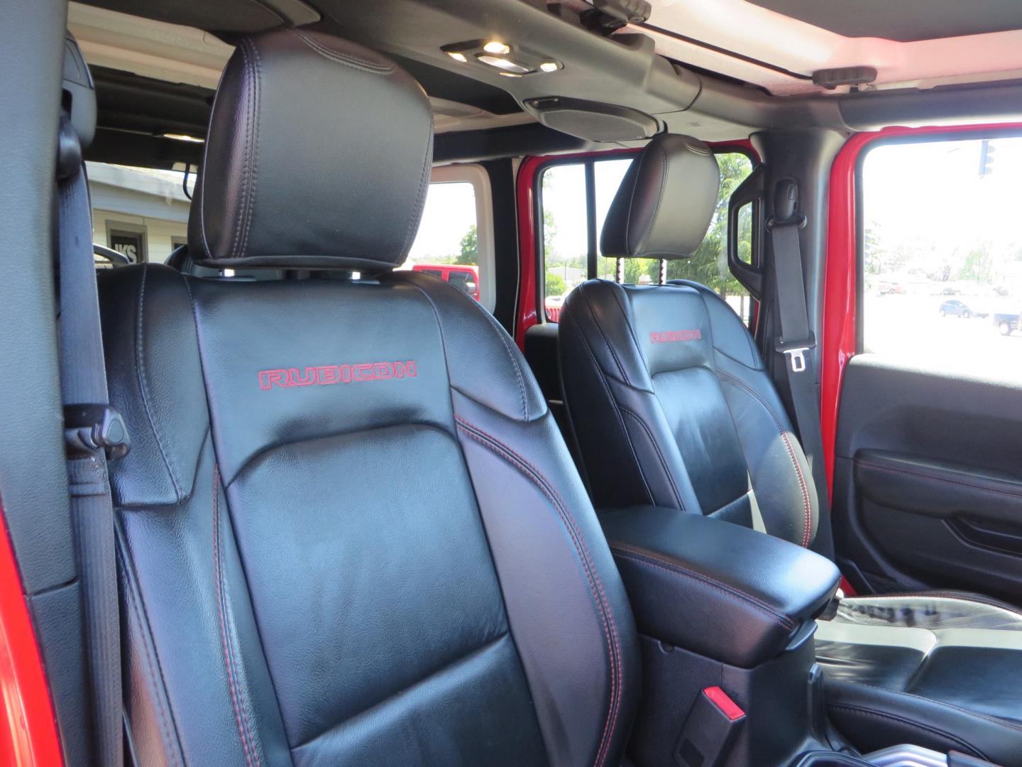 2019 Red /Black Jeep Wrangler Unlimited Rubicon (1C4HJXFN7KW) with an 2.0L L4 DOHC 16V TURBO engine, automatic transmission, located at 2630 Grass Valley Highway, Auburn, CA, 95603, (530) 508-5100, 38.937893, -121.095482 - Rubicon JL ready for all of your offroad adventures. This Jeep is sitting on a Rubicon Express lift kit, RE 2.5 Extreme series shocks, 17" Method bead grip wheels, 37" BFG KO2 tires, EVO front bumper, Warn winch, Road Armor rock slliders, and a HD Jeep spare tire carrier. - Photo#50